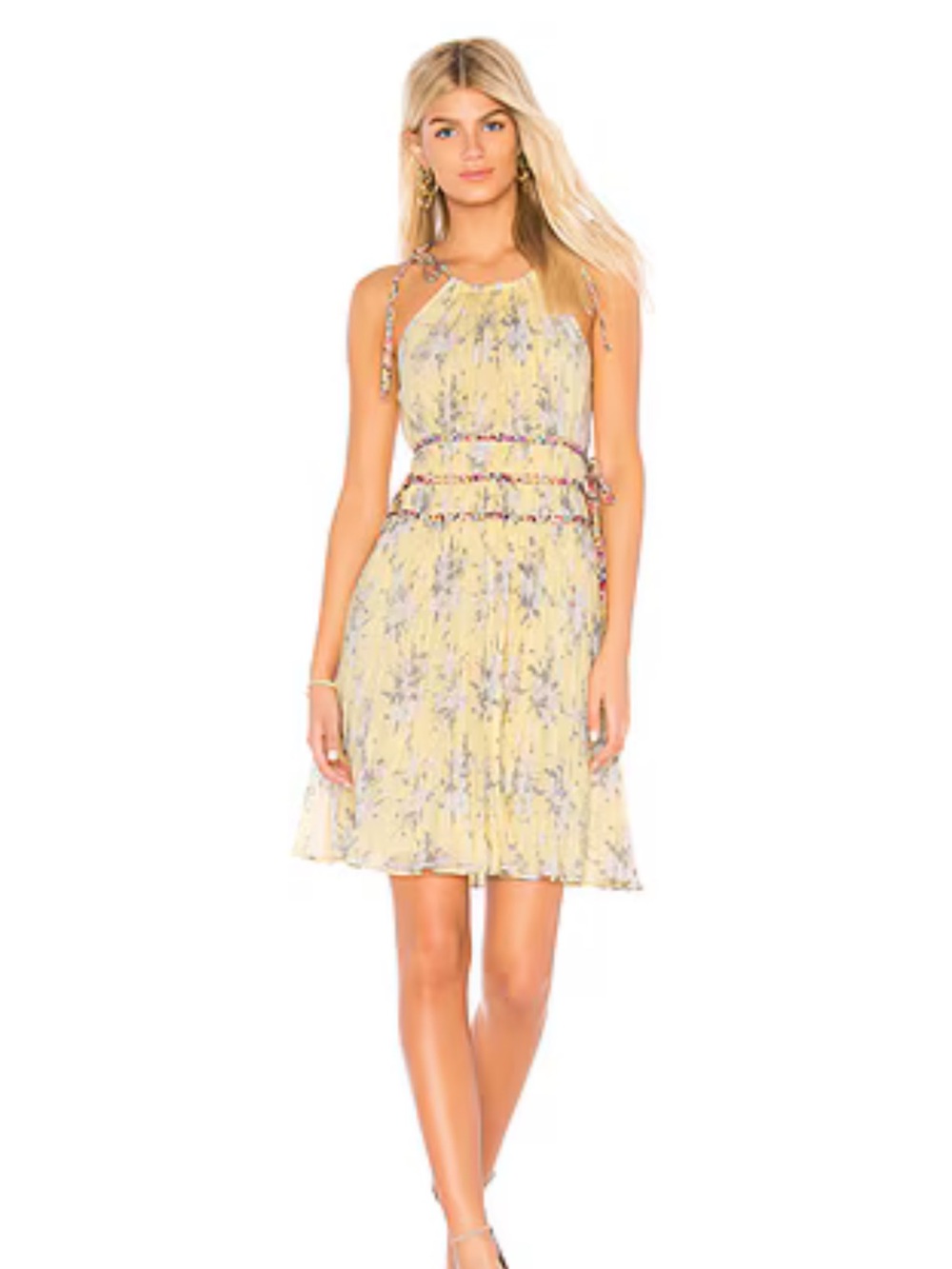 Rebecca Taylor Lemon Rose Mini Dress 4